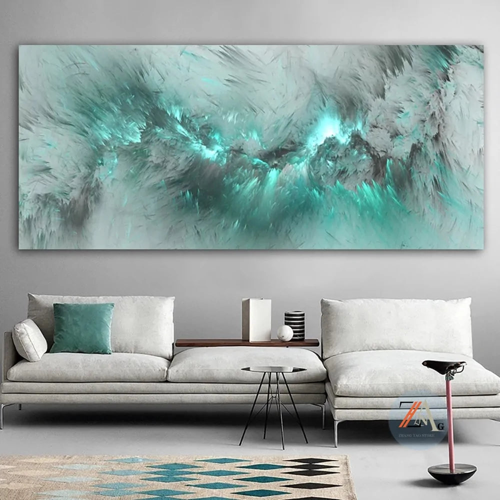 Modern Abstract Olieverf Schilderij